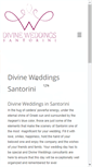Mobile Screenshot of divineweddingsantorini.com